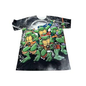 Teenage Mutant Ninja Turtles Shirt Size M All Over Print